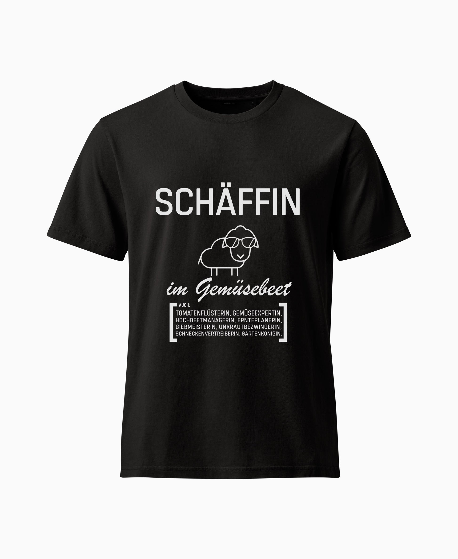T-Shirts SCHÄFFIN – Gärtnerin Garten Bio T-Shirt in Schwarz