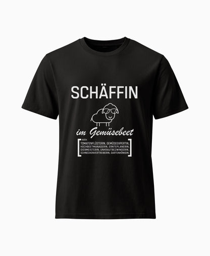 T-Shirts SCHÄFFIN – Gärtnerin Garten Bio T-Shirt in Schwarz