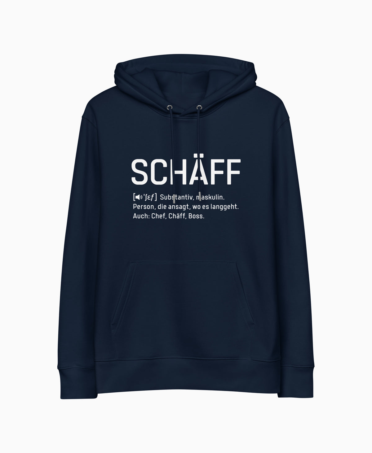 SCHÄFF – Chef Definition Bio-Hoodie in Navy