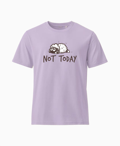 SCHÄFF Not Today Vintage Schaf T-Shirt in Farbe Lavendel aus Bio-Baumwolle.