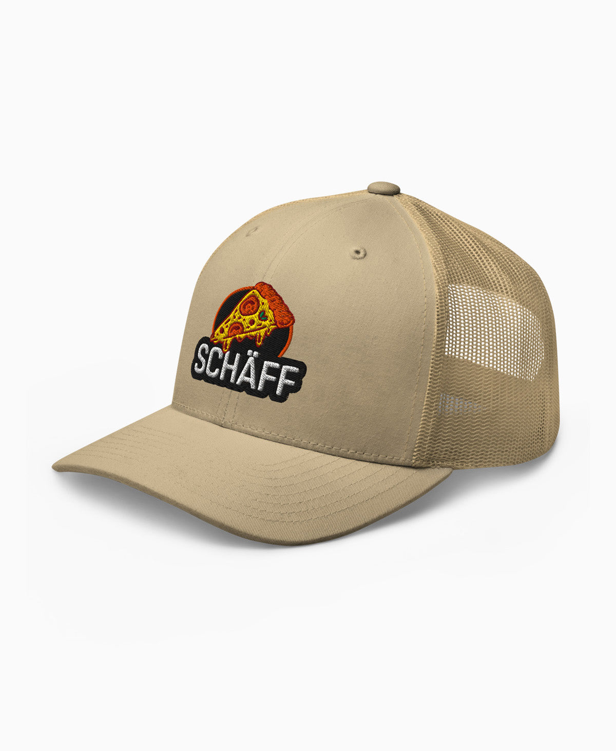 SCHÄFF – Bestickte Pizza Retro Trucker Cap
