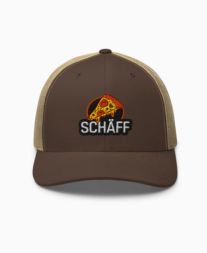 SCHÄFF – Bestickte Pizza Retro Trucker Cap