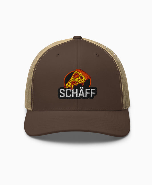 SCHÄFF – Bestickte Pizza Retro Trucker Cap