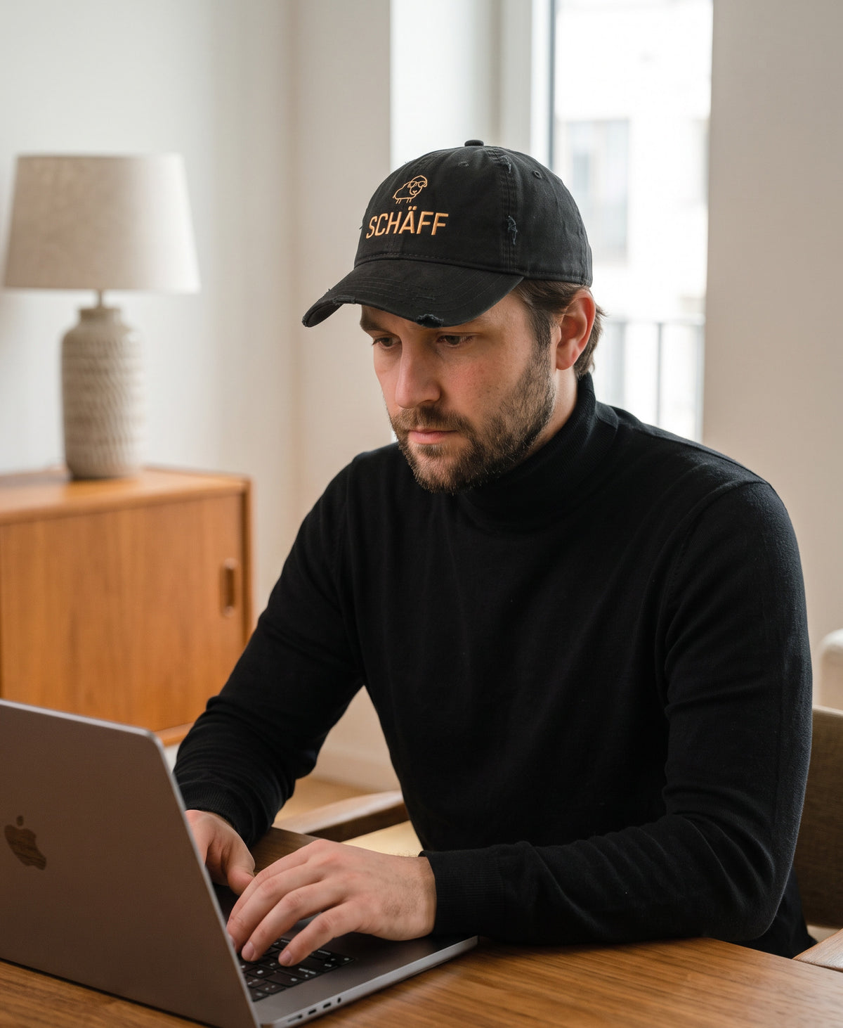 SCHÄFF – Chef Cap Used Look mit Old-Gold-Stick