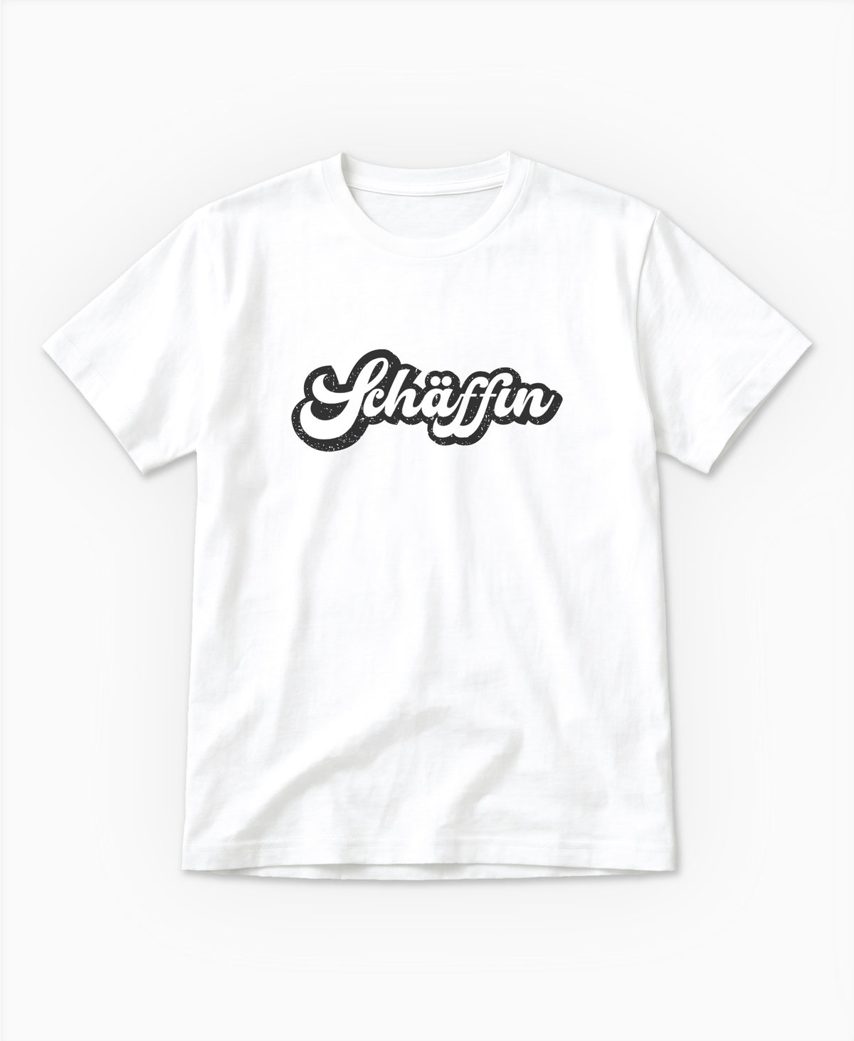 SCHÄFFIN – Retro Schriftzug Vintage Bio T-Shirt