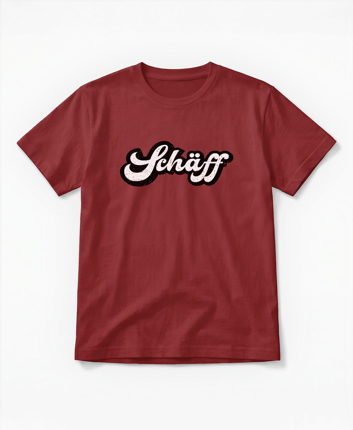 SCHÄFF – Retro Schriftzug Vintage Bio T-Shirt