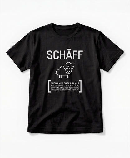 SCHÄFF – Chef T-Shirt Classic (Bio-Baumwolle)