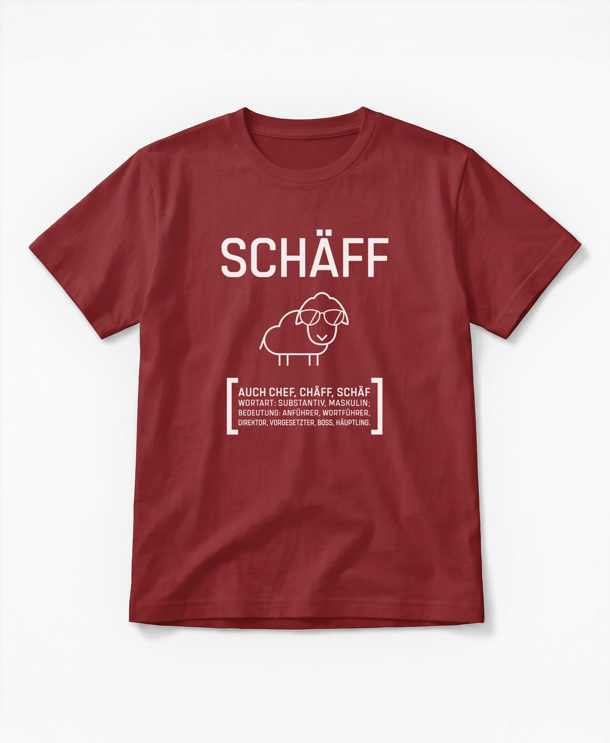 SCHÄFF – Chef T-Shirt Classic (Bio-Baumwolle)