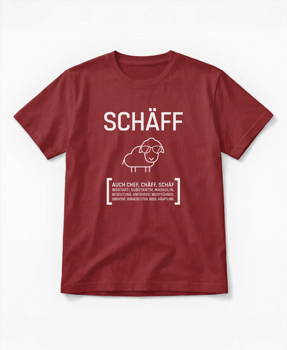 SCHÄFF – Chef T-Shirt Classic (Bio-Baumwolle)