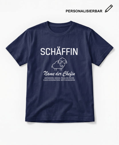 SCHÄFFIN – Personalisiertes Chefin T-Shirt (Bio-Baumwolle)
