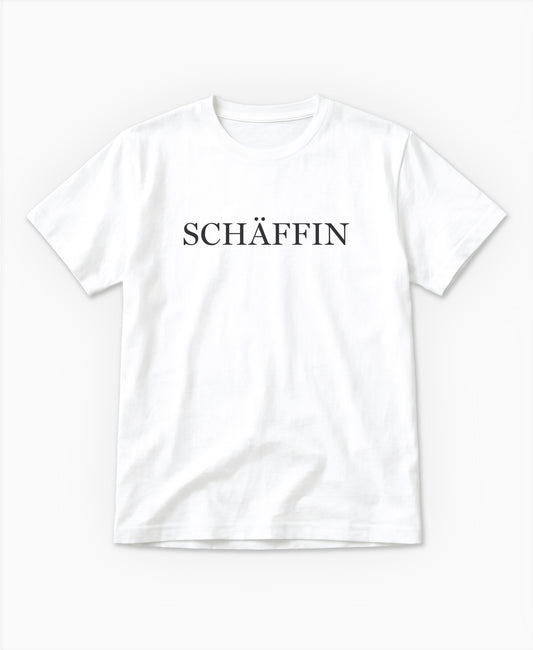 SCHÄFFIN – Casual Business Statement Bio T-Shirt in Weiss