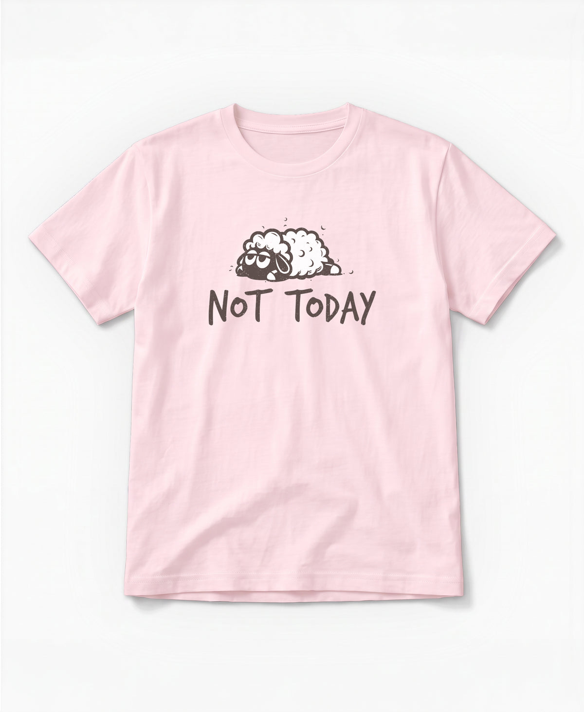 SCHÄFF Not Today Vintage Schaf T-Shirt in Cotton Pink aus Bio-Baumwolle.