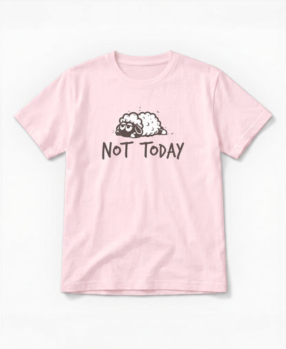 SCHÄFF Not Today Vintage Schaf T-Shirt in Cotton Pink aus Bio-Baumwolle.