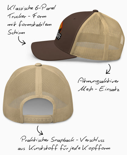 SCHÄFF – Bestickte Pizza Retro Trucker Cap