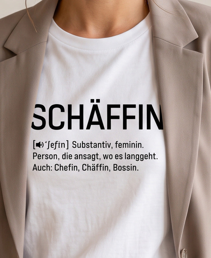 SCHÄFFIN – Chefin Definition Bio T-Shirt